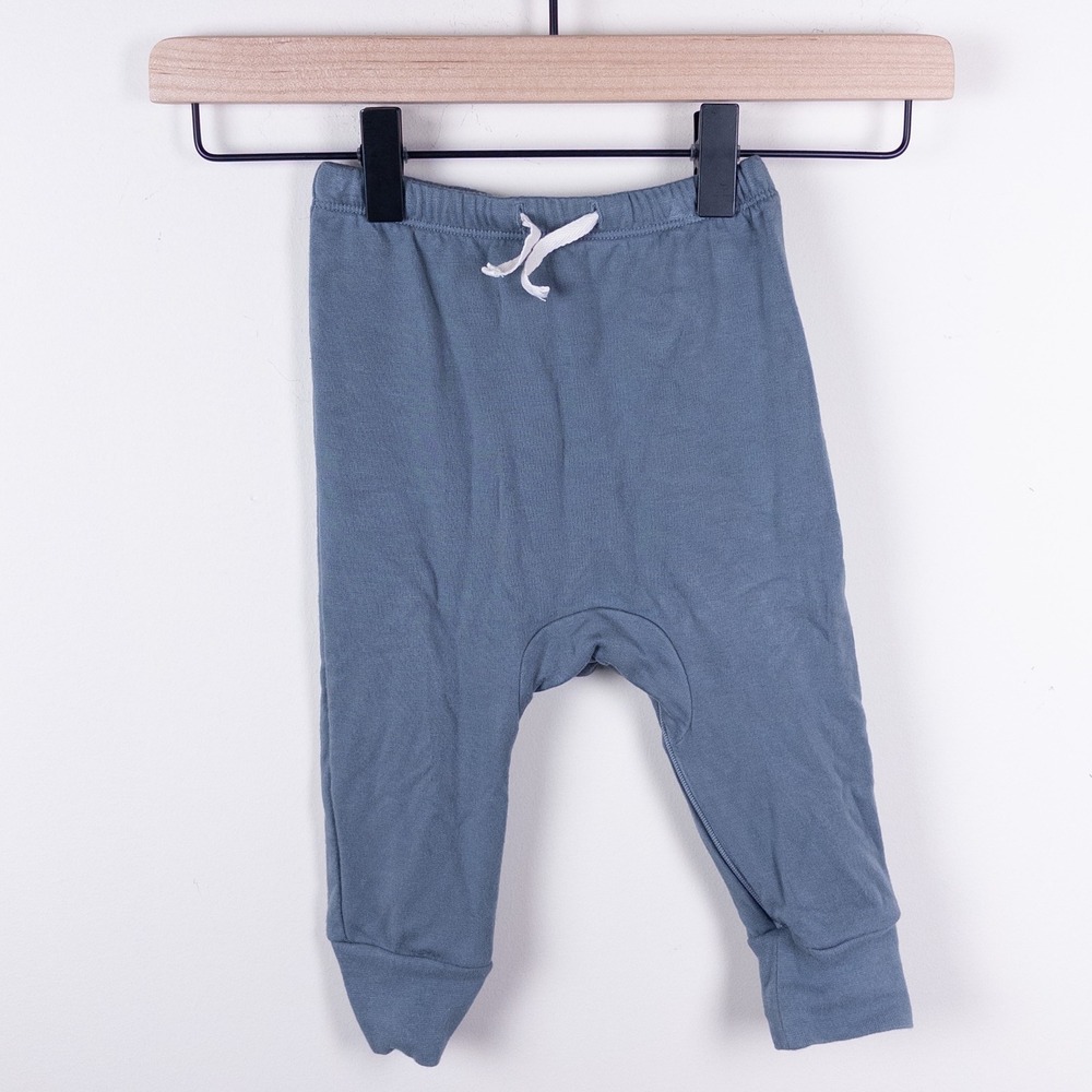 Gunamuna Joggers Kids 12-18M Blue Bamboo‎ Viscose Fleece Lined Diaper Zip